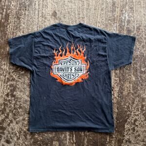 VINTAGE JESUS SAVES BIKERS HARLEY MOTORCYCLE PARODY SHIRT MENS XL BLACK 00S